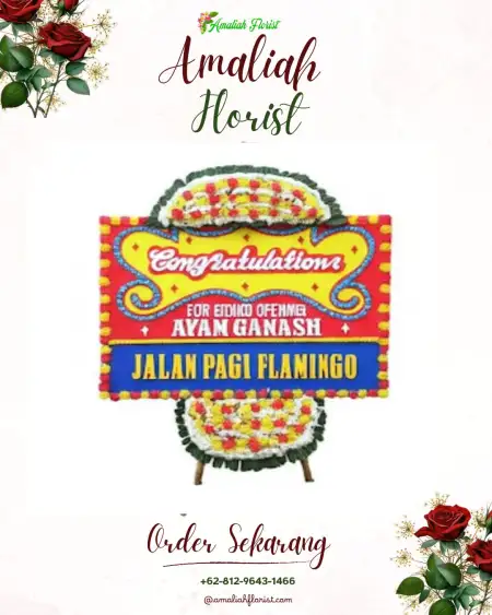 Sewa Papan Bunga Pengilon